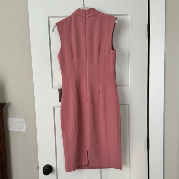 NWT Harper Rose Tie Neck Sheath Dress (Sz M) - Picture 4 of 8